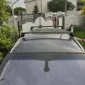 Как выглядит Багажник на рейлинги Turtle AIR 2 Audi A6 2011+ Серебристый в салоне (на примере OPEL ZAFIRA 2005-2011 (B)) – фото 2.