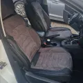 Фото 1: 5D Чохли на сидіння для PORSCHE CAYENNE 2007-2010 Autovalom Flannel чорні з сірою вставкою (на фото приклад встановлення на VOLKSWAGEN JETTA 2010-2018). Колір: Сіра вставка, чорні боки.