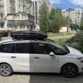 Фото 1: Багажник на рейлинги Turtle AIR 1 Audi А4 B8 2009-2015 Черный (на фото пример установки на CITROEN C4 GRAND PICASSO 2013-2022). Цвет: Серебряный.