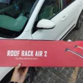 Установленный товар Багажник на рейлинги Turtle AIR 2 Audi A6 2011+ Серебристый (на фото авто INFINITI QX30 2016-) – фото 3.