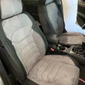 5D Чохли на сидіння для BYD Tang 2018- Autovalom Flannel чорні з сірою вставкою відгуки фото 1