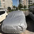 Как выглядит Чехол-тент для автомобиля KIA Spectra Autovalom L Sedan (CC2502) в салоне (на примере AUDI A3) – фото 2.