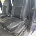 Чохли на передні сидіння для Skoda Roomster 2006-2015 Pok-ter еко шкіра з алькантарою Exclusive червоні відгуки фото 1