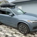 Фото 1: Багажник на рейлинги Turtle AIR 2 Seat Altea XL 2006+ Серебристый (на фото пример установки на VOLVO XC90 2015-2022). Цвет: Черный.