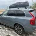 Установленный товар Багажник на рейлинги Turtle AIR 2 Seat Altea XL 2006+ Серебристый (на фото авто VOLVO XC90 2015-2022) – фото 3.