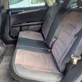 Фото 1: 5D Чохли на сидіння для FORD FOCUS 2011—2018 Autovalom Flannel з бежевою вставкою (на фото приклад встановлення на FORD FUSION 2015- USA). Колір: Сіра вставка, чорні боки.