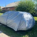 Фото 1: Чохол-тент для автомобіля для VOLVO V40 Autovalom L2 Hatchback/Combi (CC2510)   (на фото приклад встановлення на RENAULT MEGANE). Колір: Сірий.