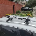 Багажник на рейлінги Turtle AIR 1 Mazda 5 2004- Сріблястий відгуки фото 1