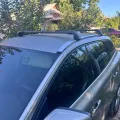 Як виглядає Поперечки на інтегровані релінги для AUDI A4 2007-2015 B8 AUAU LD-5911 Сріблястий в салоні (на прикладі VOLVO V60 2010-2018) – фото 2.