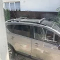Фото 1: Багажник на рейлінги Turtle AIR 1 Mazda 5 2004- Сріблястий (на фото приклад встановлення на NISSAN QASHQAI 2006-2013). Колір: Чорний.