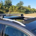 Встановлений товар Багажник на рейлінги Turtle AIR 2 Audi A4 2016+ Черный (на фото авто VOLKSWAGEN GOLF 2012-2020 VII) – фото 3.