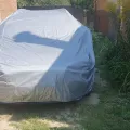Фото 1: Чохол-тент для автомобіля для RENAULT Megane IV hatchback Autovalom L2 Hatchback/Combi (CC2510)   (на фото приклад встановлення на VOLVO V50). Колір: Сірий.