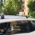 Встановлений товар Поперечки на інтегровані релінги для AUDI A4 2007-2015 B8 AUAU LD-5911 Сріблястий (на фото авто RENAULT GRAND SCENIC 2016-2022) – фото 3.